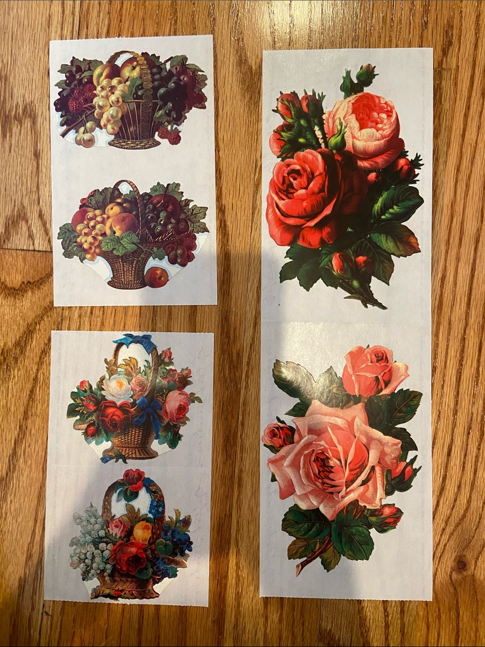 Gifted Line John Grossman Floral & Fruit vintage stickers